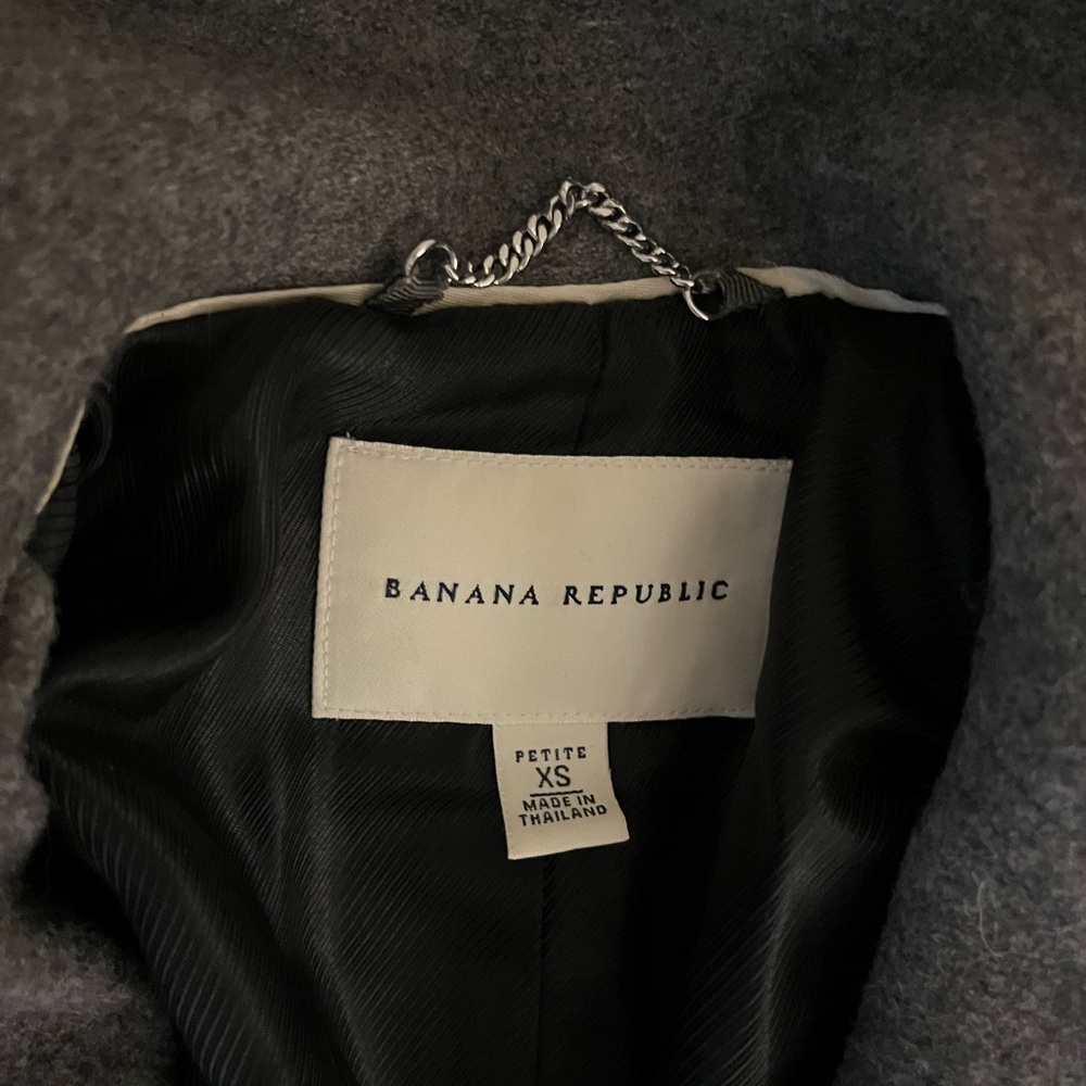 Banana Republic gray long coat